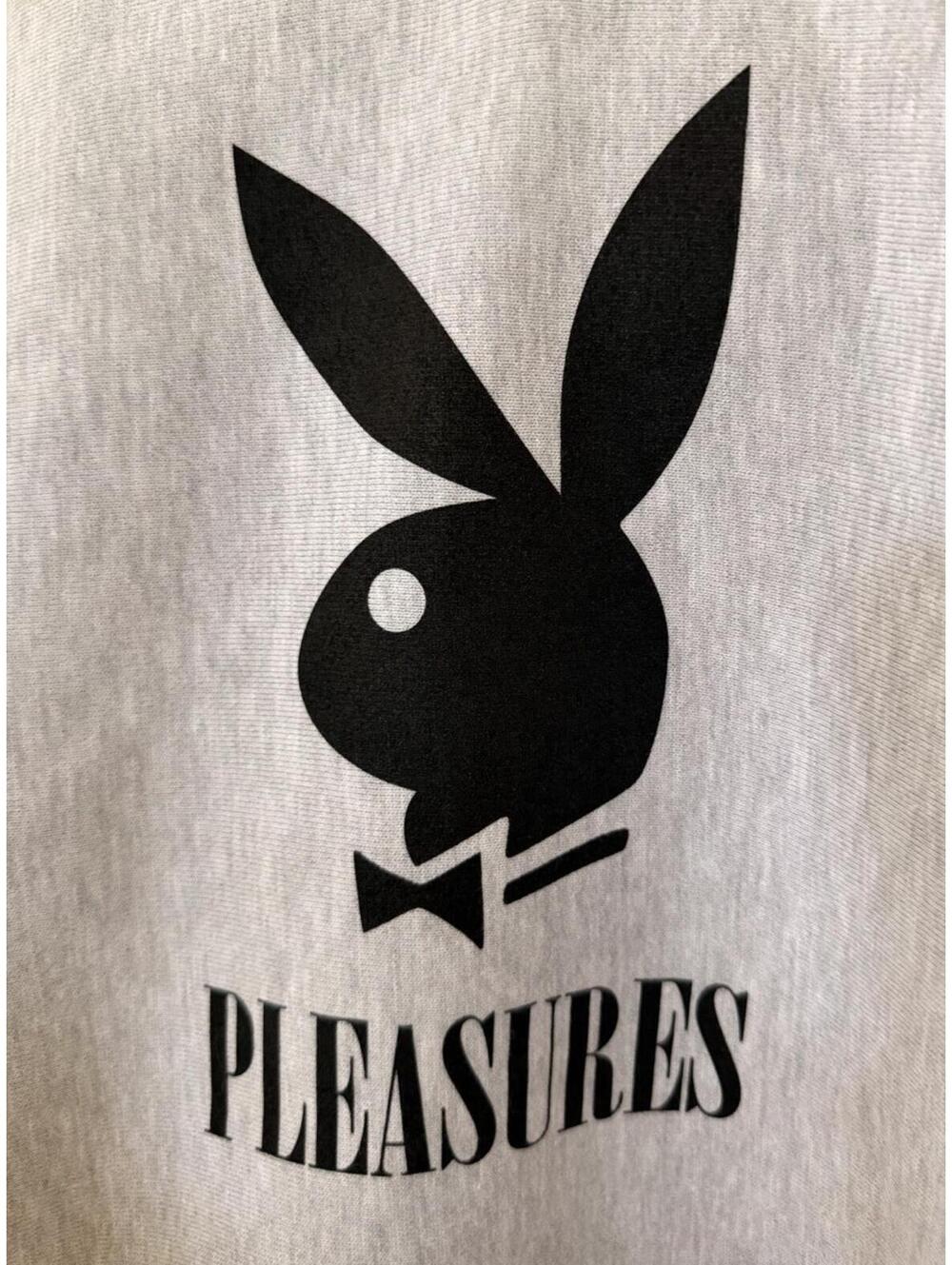 New Pleasures x Playboy Play Hoodie In Grey Size S $199 - Picture 5 of 10
